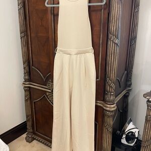 Cider Cream Sleeveless Jumpsuit